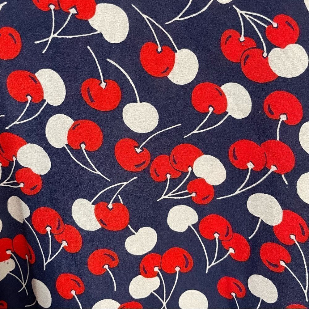 Marilyn Monroe Retro Cherry Dress Patriotic Size L - Picture 2 of 6